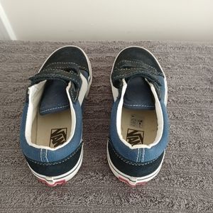 Kids Navy VANS velcro 13.5 EUC